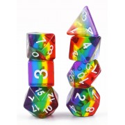 transparent rainbow dice 